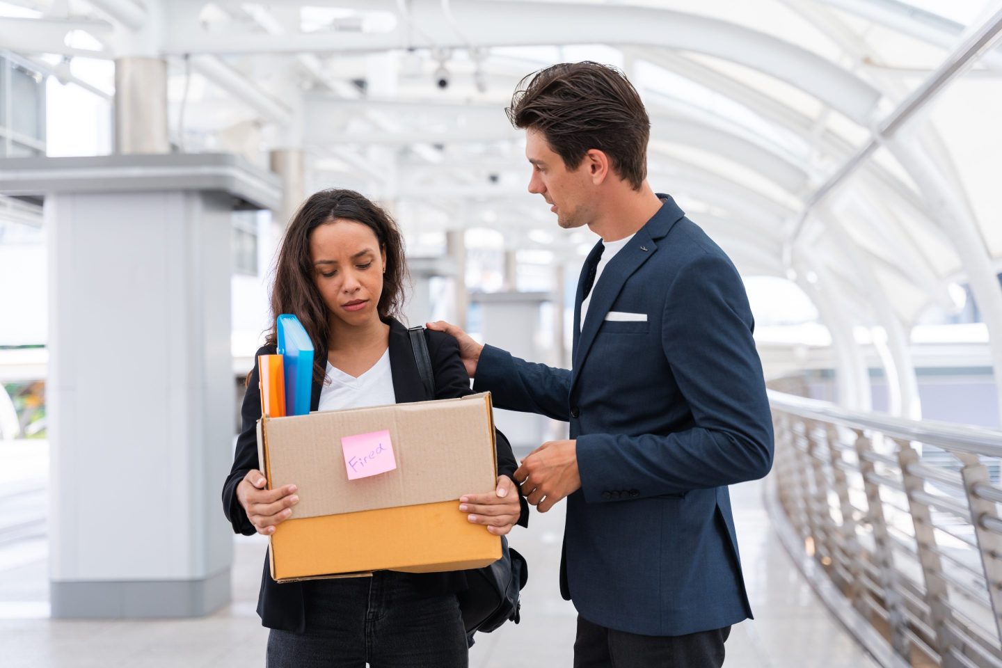 Business executives discussing AI and productivity