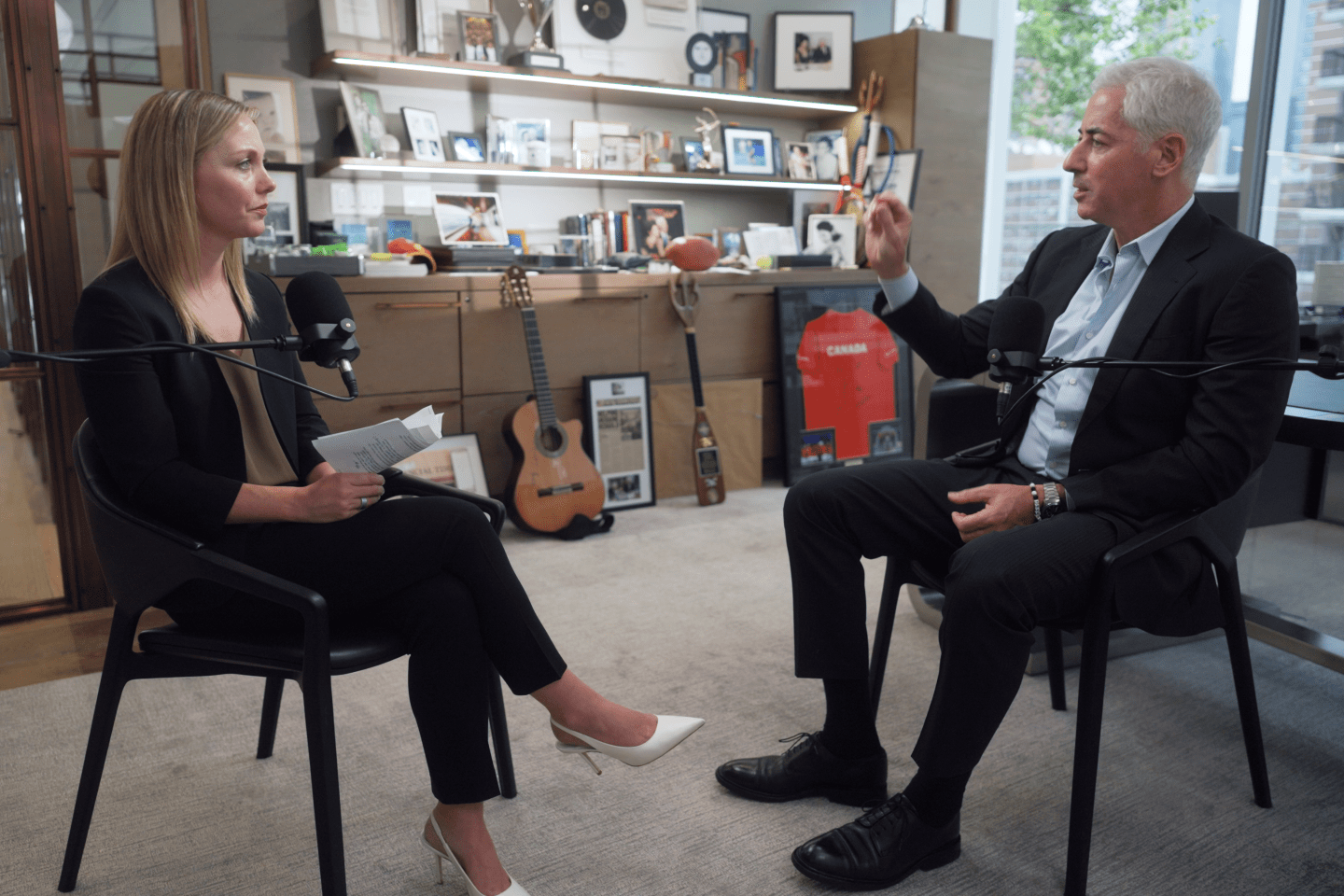 Bill Ackman speaking during a Fortune interview about AI and investing