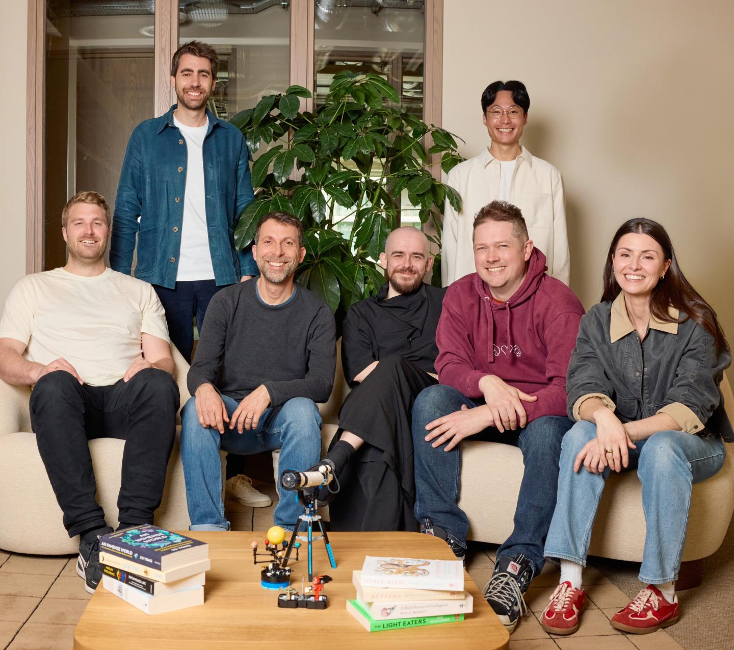 Team of senior AI researchers gathered at Ineffable Intelligence office in London