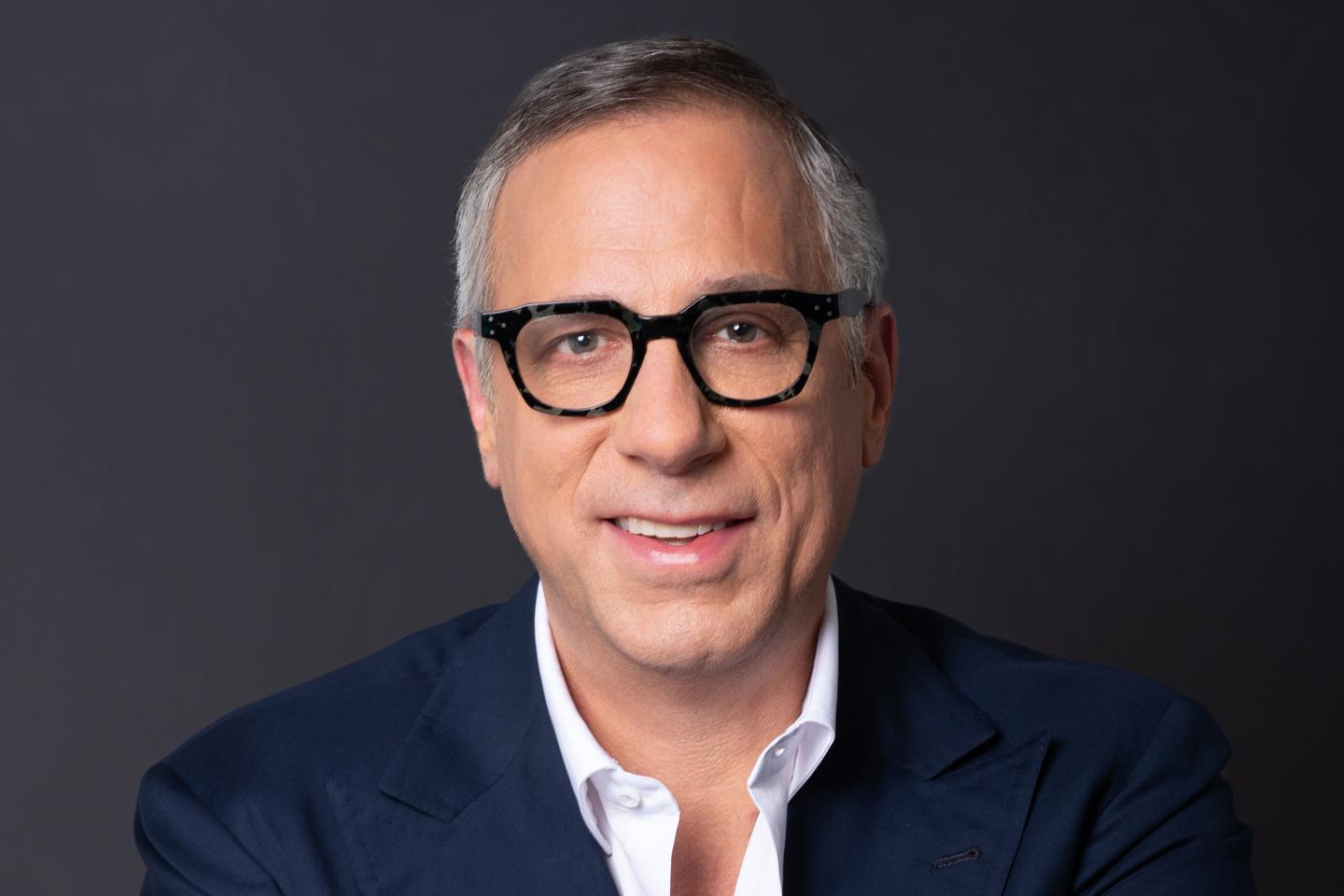 Brian Franz speaking at an Estee Lauder technology briefing