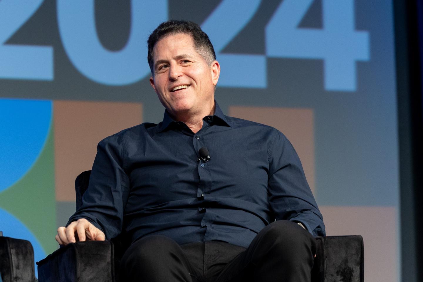 Michael Dell speaking at a Dell Technologies event