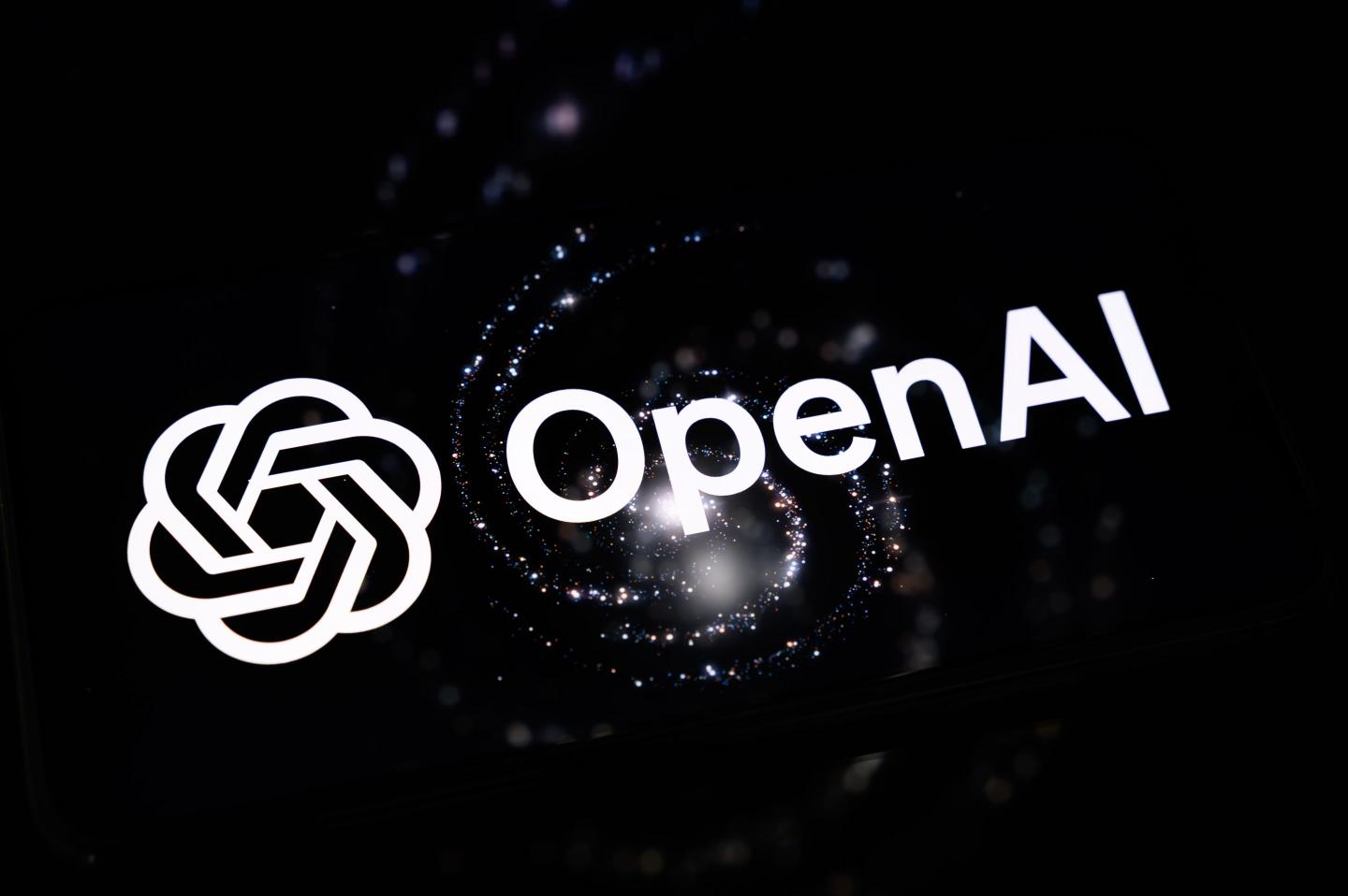 OpenAI research lab with AI agents visualisation